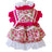 Floral lace cotton dress for tiny dogs, available in 2 colours, image 5