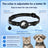 Smart pet locator collar with PU strap in black, product image 2