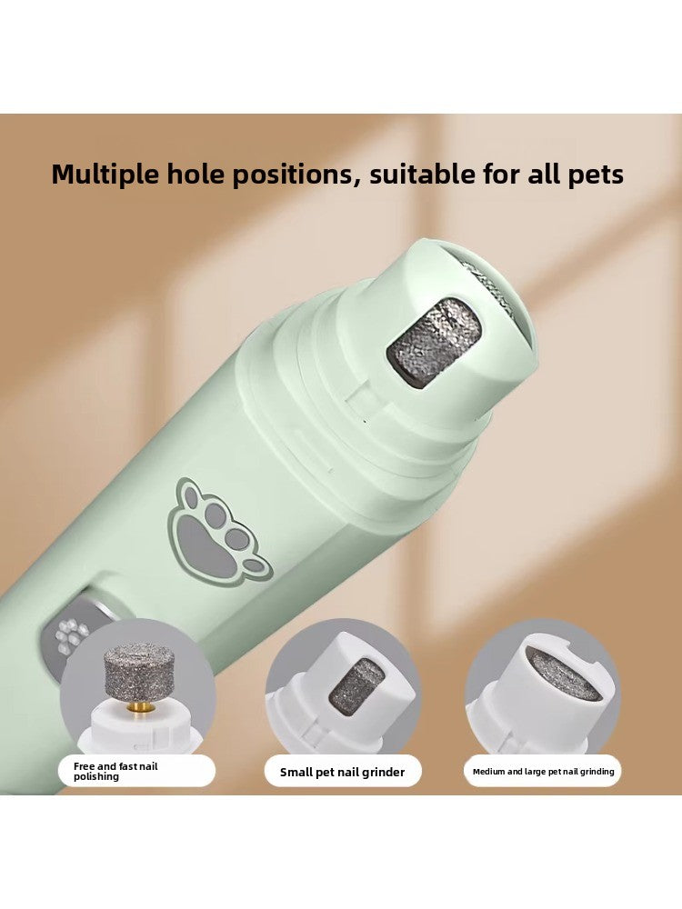 LED Electric Dog Nail Grinder with Multiple Grinding Heads