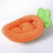 Orange carrot shaped pet nest for cats and puppies