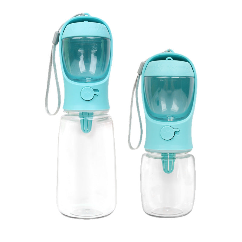 Portable 2-in-1 Dog Water Bottle and Drinking Cup with Leak-Proof Lid