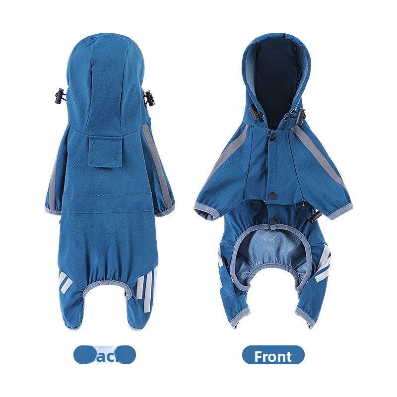 Hooded four leg dog raincoat, available in 19 styles, sizes Small to 2XL, image 26
