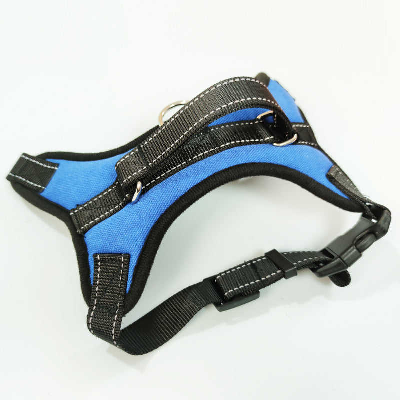 Padded 600D Oxford vest dog harness with reflective trim, product image 7