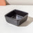 Square ceramic pet dishes on a raised bamboo feeding tray, view 9