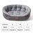 Fluffy all-season dog bed with raised sides in soft colours, photo 24