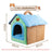 Animal Design Pet House for Cats and Small Dogs, Washable