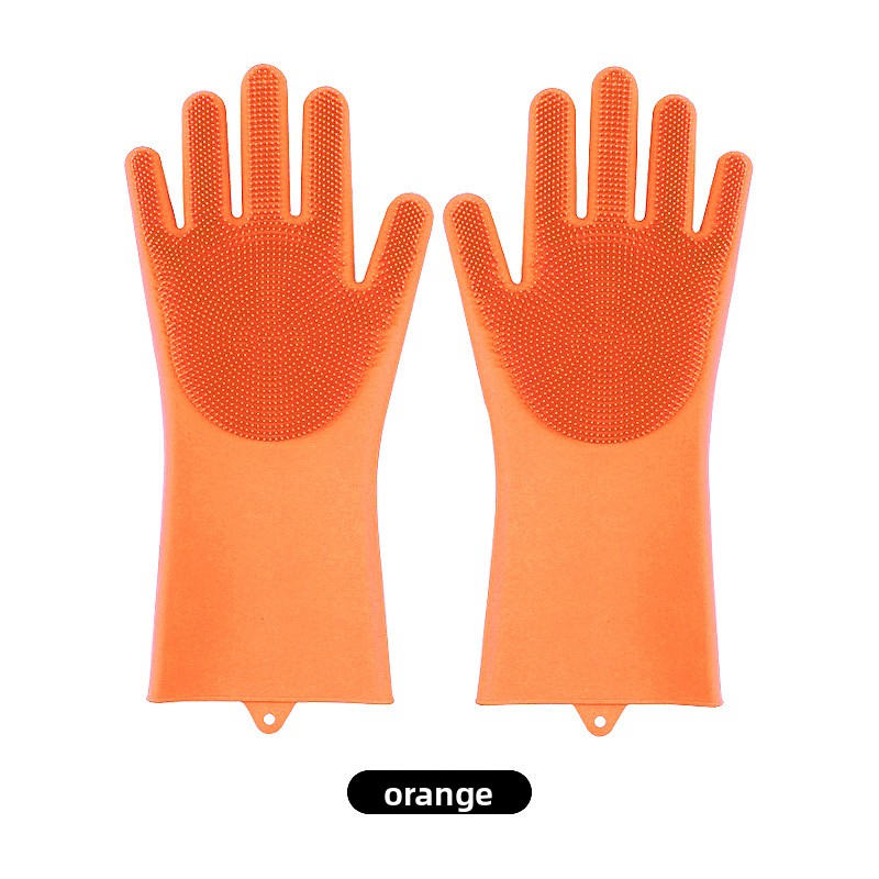 Anti-Scratch Silicone Bathing Gloves for Dogs and Cats