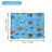 Ice silk PVC pet cooling mat, size 30 x 40cm Fish