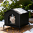 Warm outdoor pet tent with cushion, extra detail view
