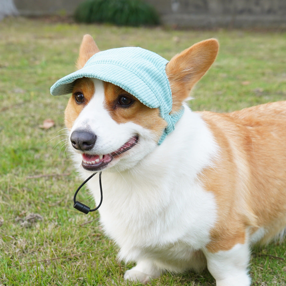 Corduroy sun hat for dogs and cats, available in 3 colours, image 1