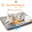 Silver grey thick plush self-warming pet mat for cats