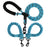 Double ended retractable lead for walking two dogs from one handle