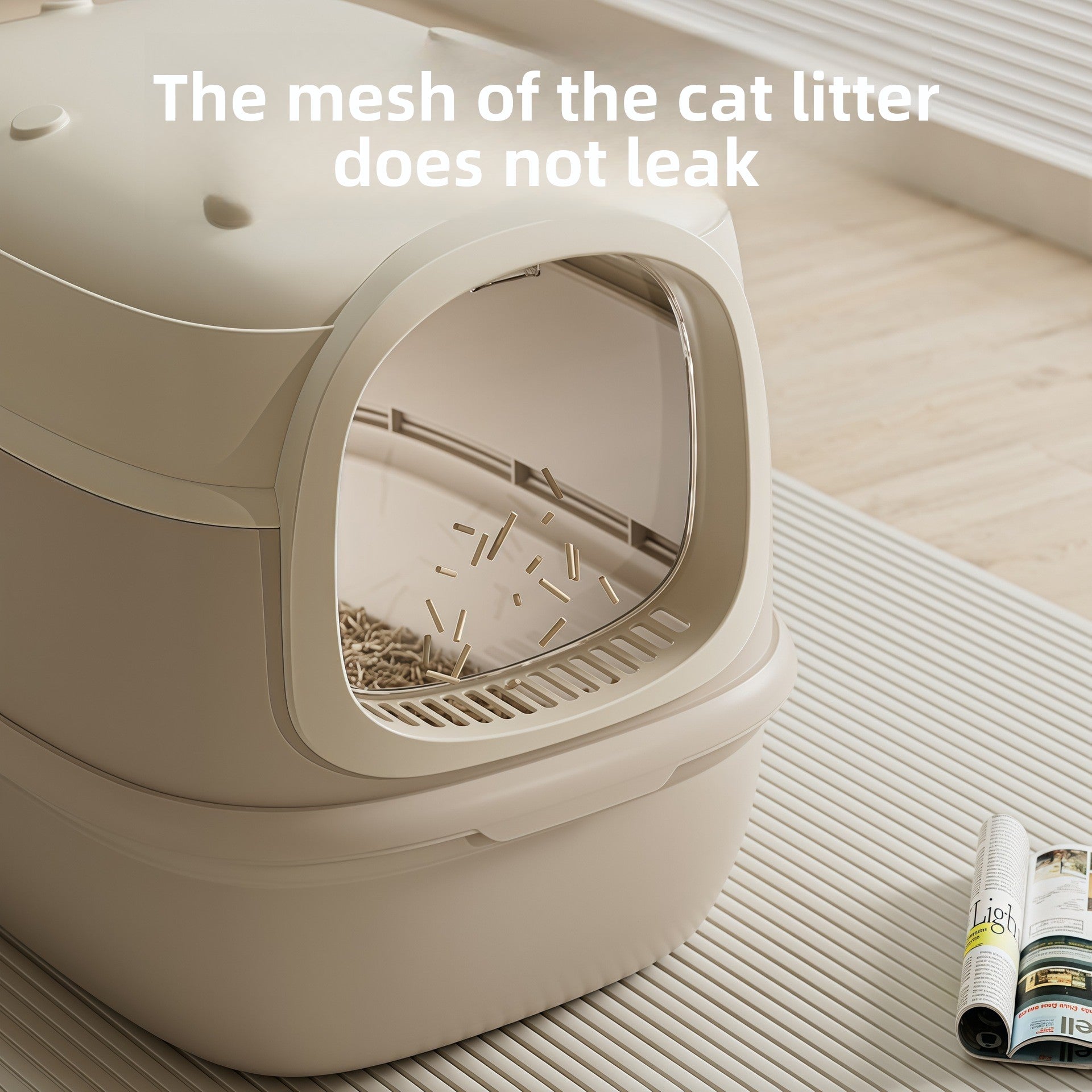 Fully Enclosed Cat Litter Box, Standard or UV Disinfecting