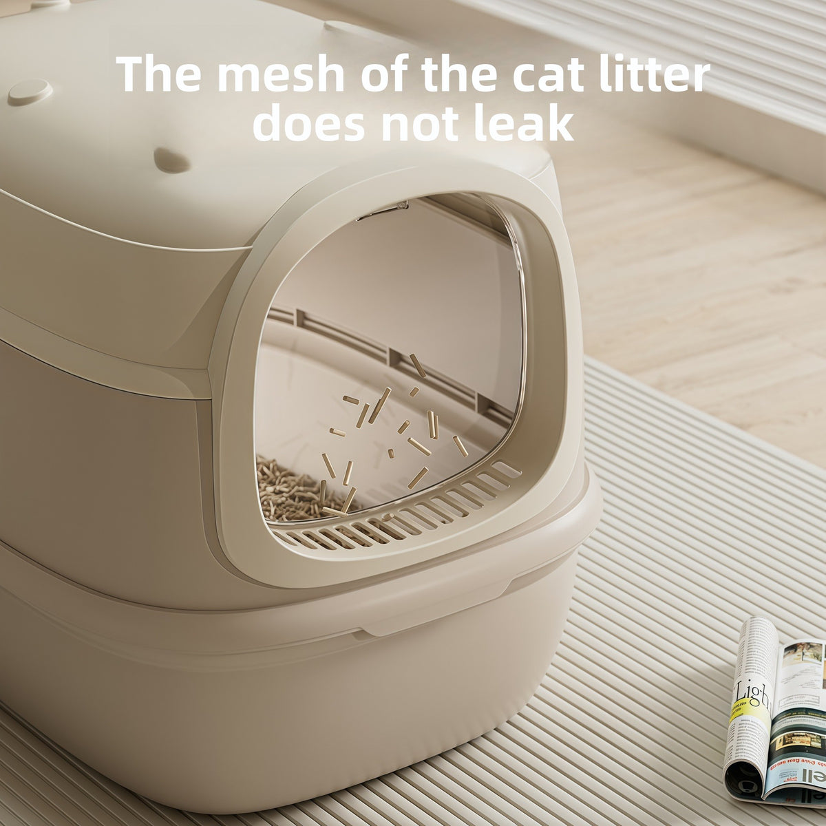 Fully Enclosed Cat Litter Box, Standard or UV Disinfecting