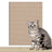 Self-adhesive cat scratch wall mat in light grey