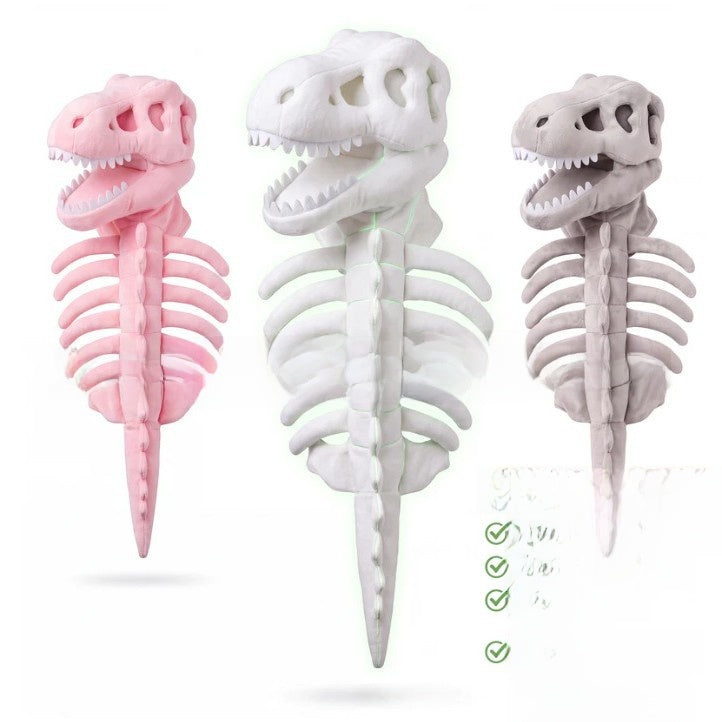 Dinosaur skeleton pet costume with glow option for dogs and cats, image 2