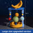 Vertical sisal cat climbing frame with space capsule, detail photo 8