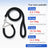 Braided nylon rope dog lead in 7 colour options