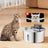 Stainless Steel Wireless Pet Water Dispenser, 3.2L Infrared Fountain with Carbon Filter