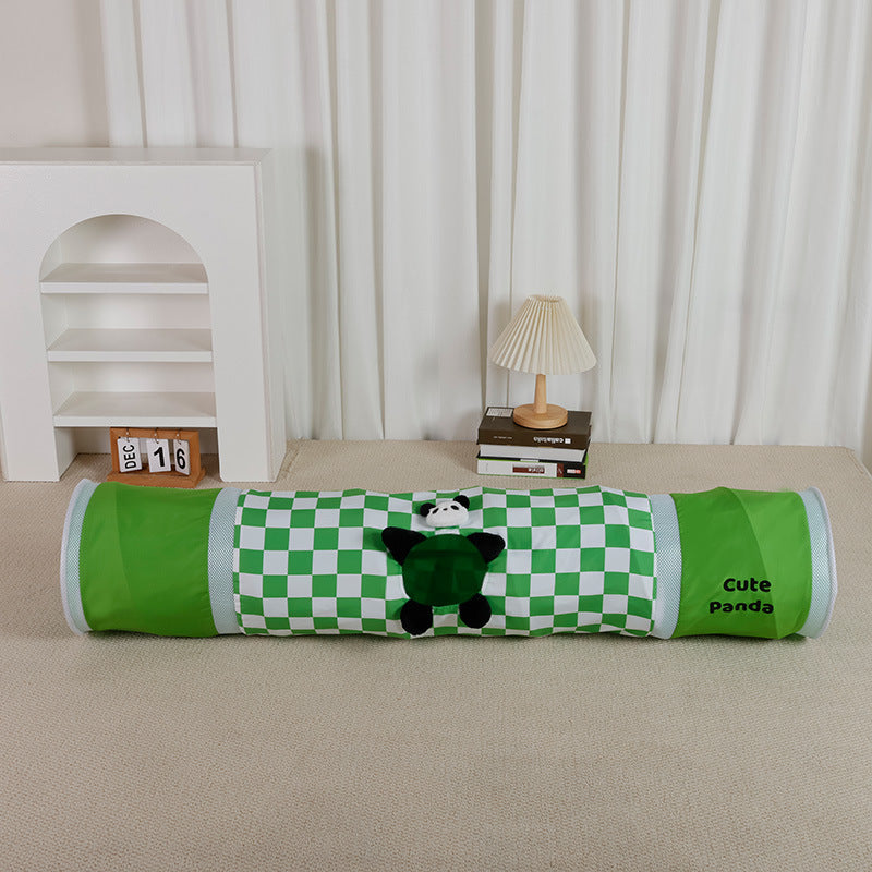 Crinkle cat tunnel toy with peek-a-boo holes, photo 13 of 13