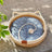 Woven rattan cat nest bed with white cotton pad, photo 8