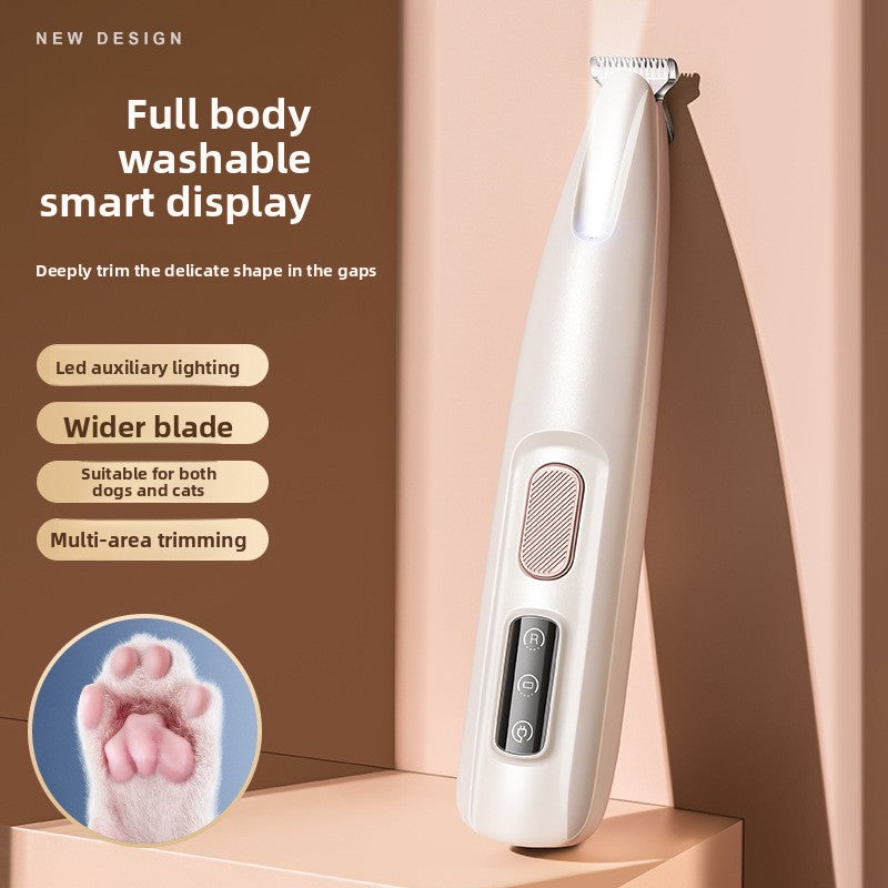 Electric Paw Hair Clipper with LED Light for Dogs and Cats