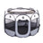 Foldable Oxford cloth pet playpen tent with mesh panels, product image 4