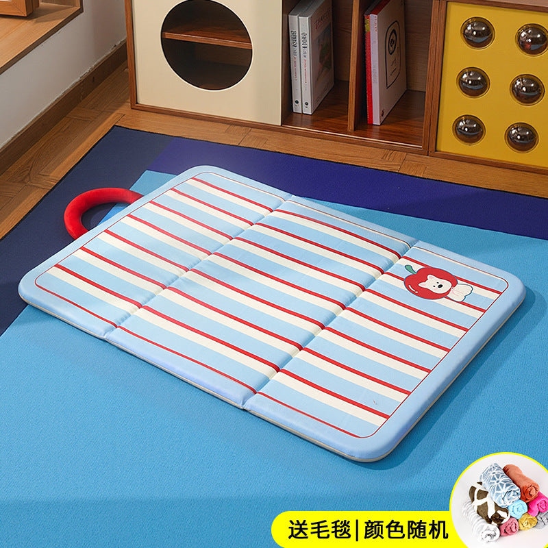 Waterproof double-sided dog print cooling mat for pets, product overview photo