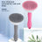 Pet Spray Massage Comb with Soft Pins for Loose Fur on Dogs and Cats