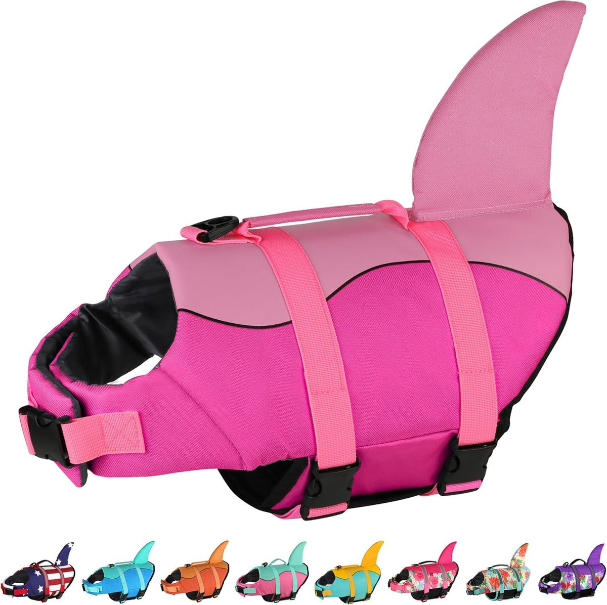 Shark fin dog life jacket, available in 9 colours, image 30