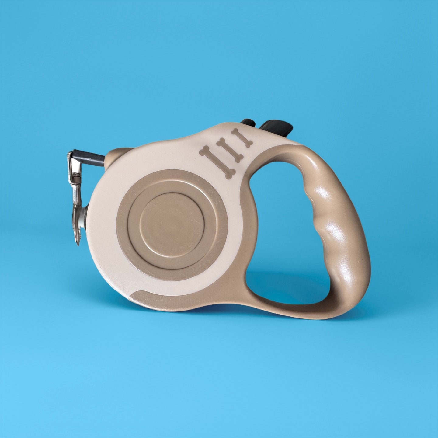 Retractable dog lead with bone print housing, product image 35
