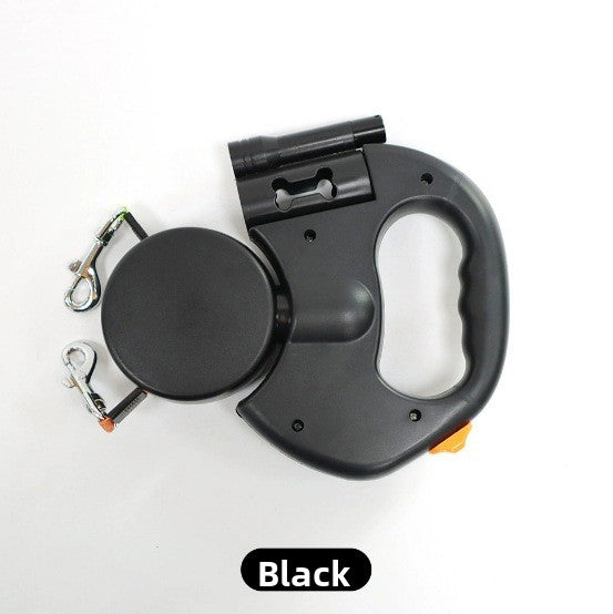 Dual retractable lead for two dogs in 7 colour options