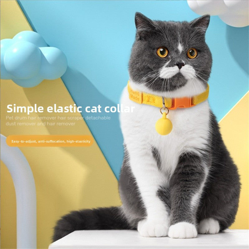 Elastic collar for cats and small dogs, ideal for everyday use