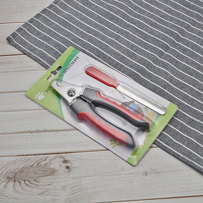 Stainless Steel Pet Nail Clippers with Wave or Curved Handle