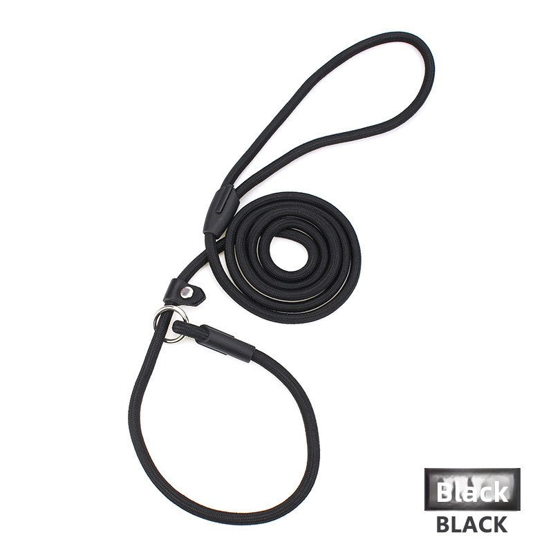 Nylon rope slip lead for dogs, 3 sizes available