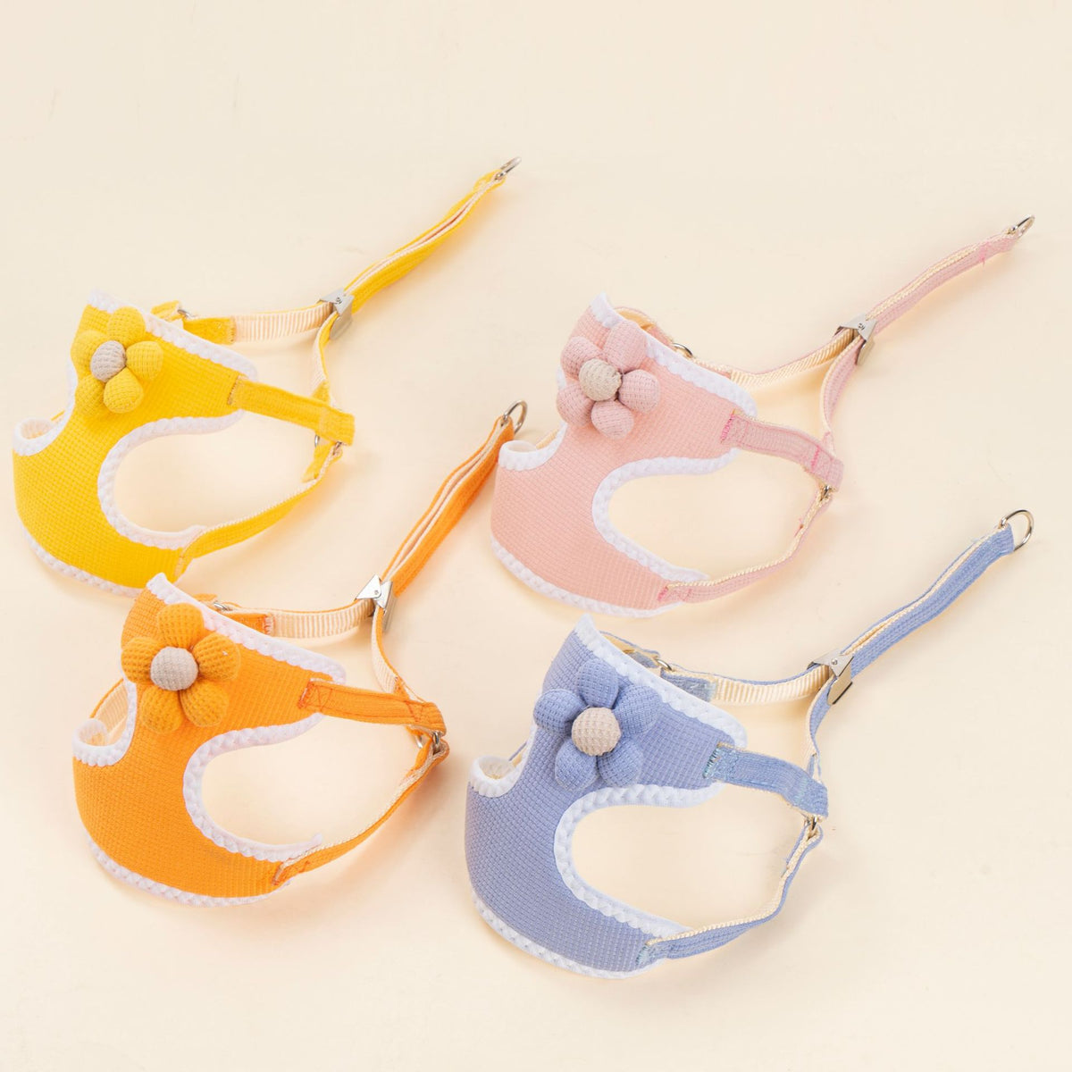 Breathable mesh vest harness with lead in 4 colour options