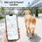 Bluetooth pet tracker tag for cats and dogs in Pink iOS Version, side view