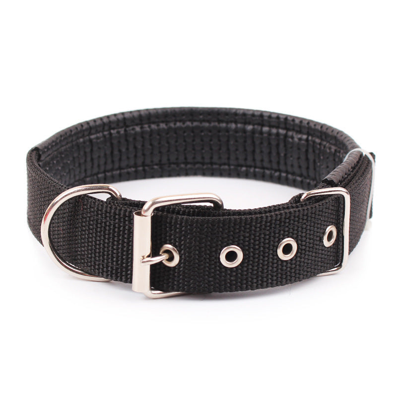 Foam padded adjustable dog collar, available from Pet Royale UK