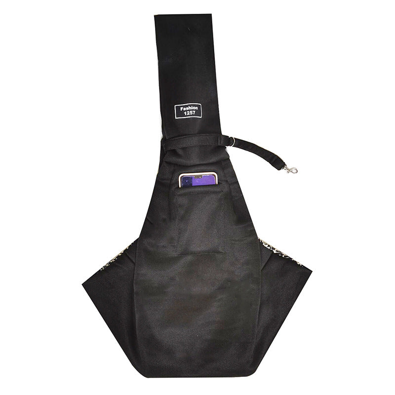 Foldable pet carrier shoulder bag for cats, product overview photo