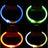 Light strip and fibre optic LED collars in bright colours