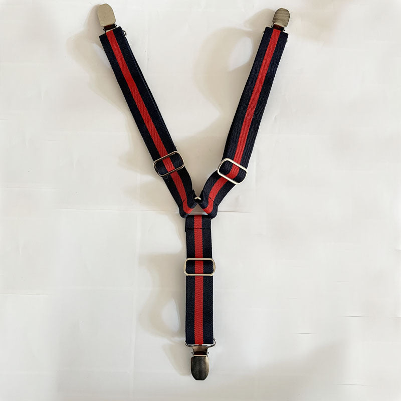Adjustable elastic dog diaper suspender strap in plaid pattern, view 63