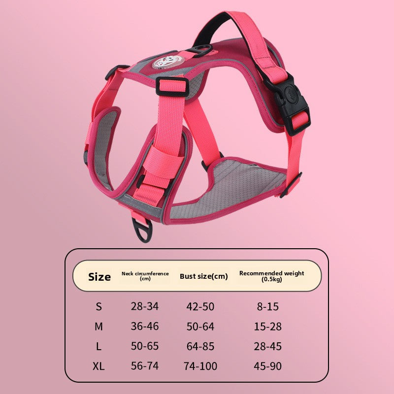 Reflective vest harness for large dogs, main product photo