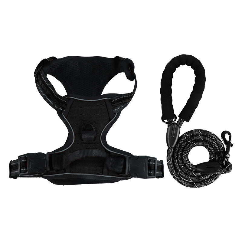 Reflective burst-resistant dog harness, main product photo from Pet Royale UK