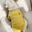 Striped cotton pet T-shirts in blue, white, yellow and pink