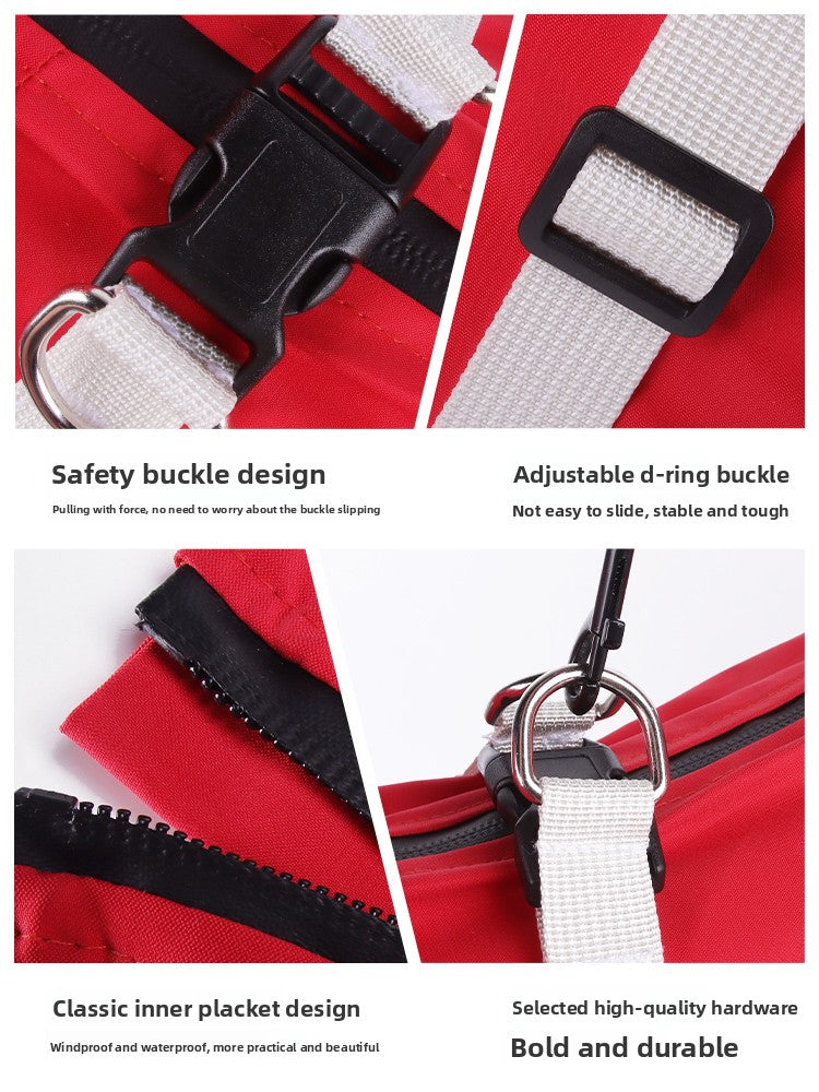Four leg waterproof dog raincoat, available in 4 colours, sizes Small to 3XL, image 5