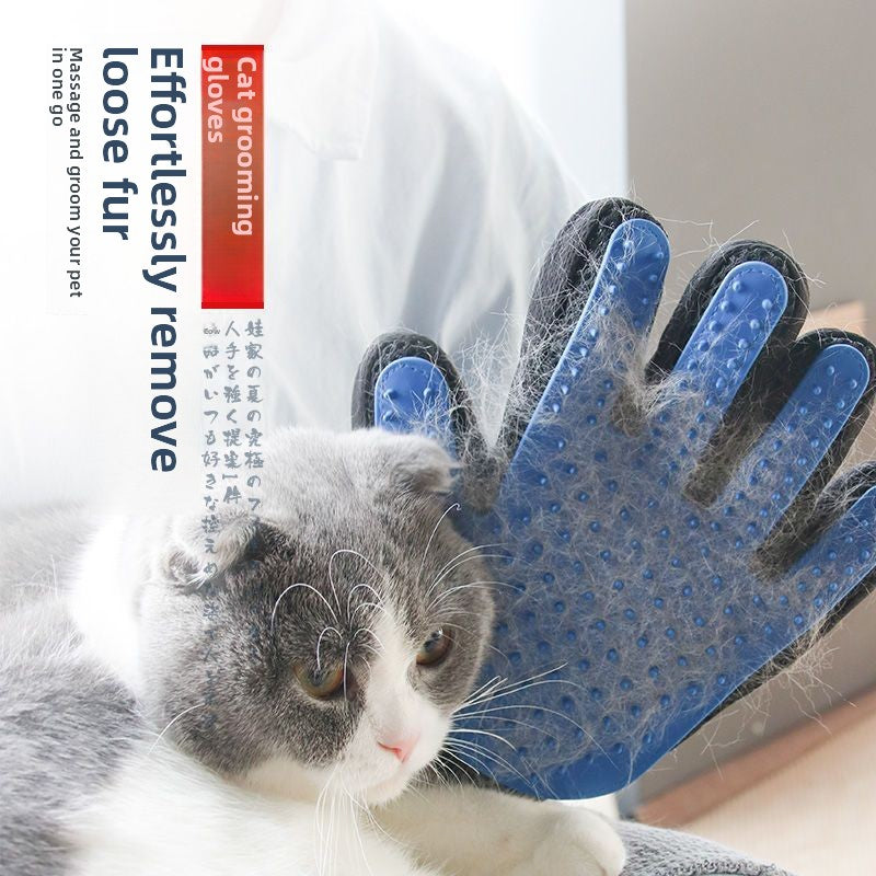 Cat Grooming Glove Brush, Gentle Deshedding Massage Mitt