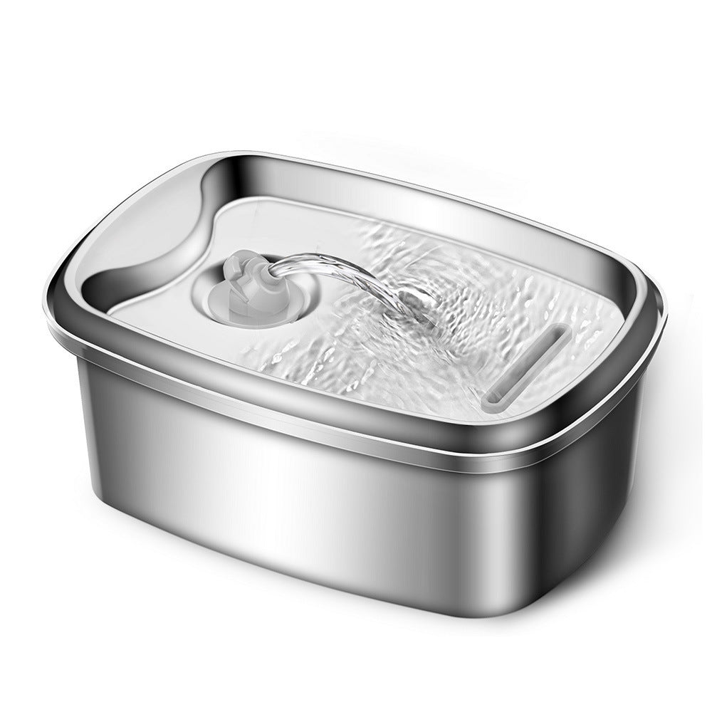 Stainless Steel Pet Water Fountain with Filter