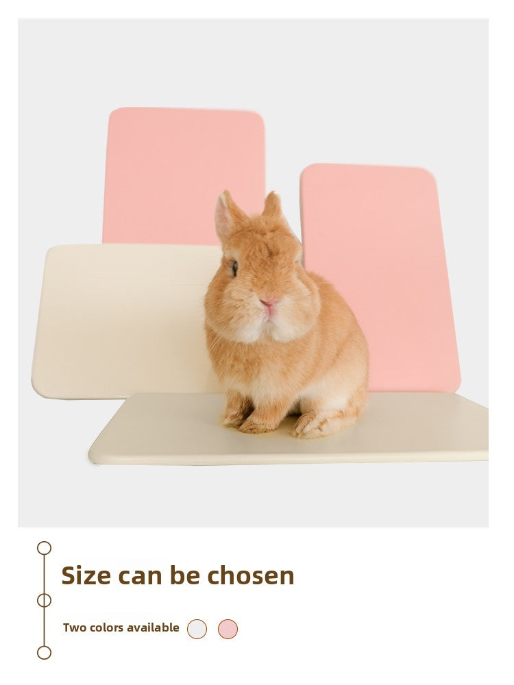 Ceramic cooling pad for rabbits in peacock green