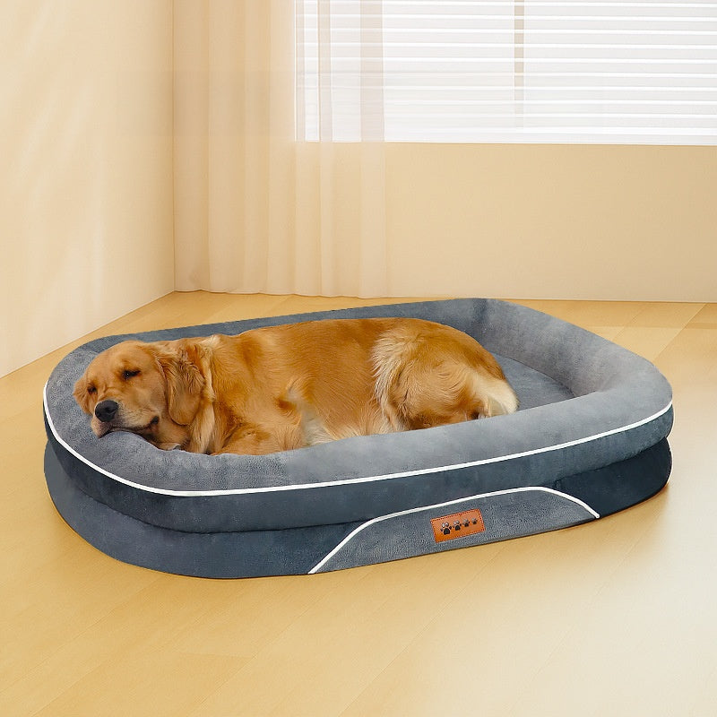 Detachable Pet Sofa Bed with Thick Padding and Washable Cover