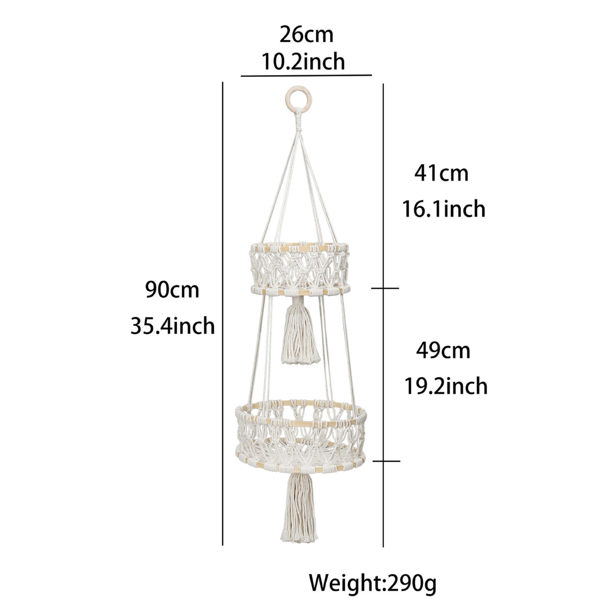 Handwoven bohemian hanging cat hammock in breathable cloth, product image 7
